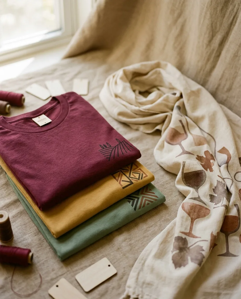 Impresión DTF en Huesca | Transfer textil para peñas, empresas y eventos del Alto Aragón 3 Camisetas personalizadas para bodega del Somontano de Barbastro con DTF